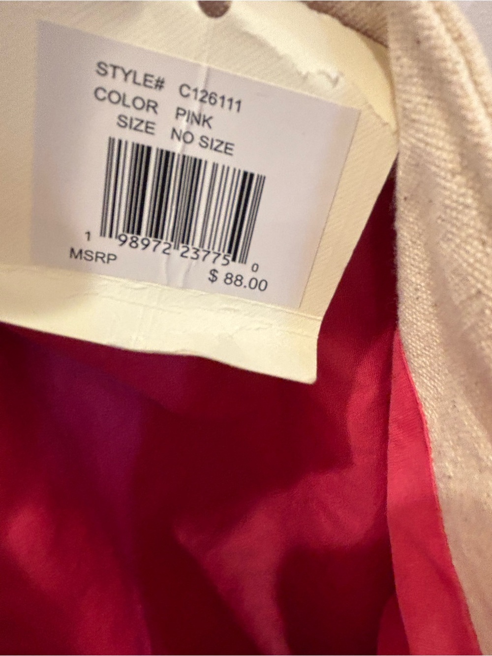 NWT Sol and Mer Pink and tan sea life beaded Canvas Tote Bag - Picture 14 of 14